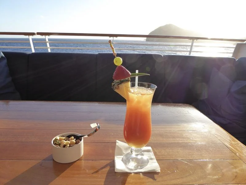 Drink com vista para o mar