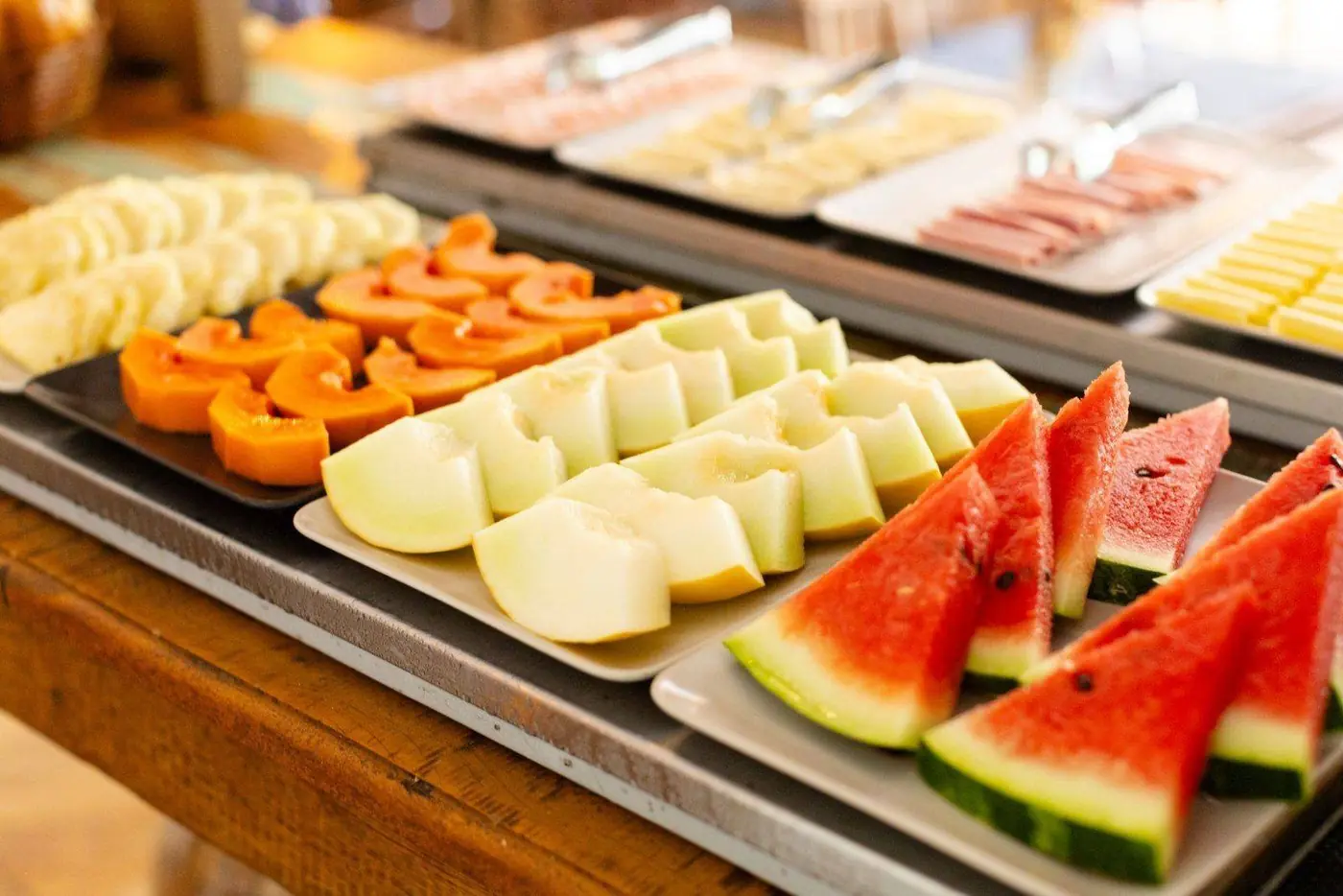 Frutas no buffet do café da manhã
